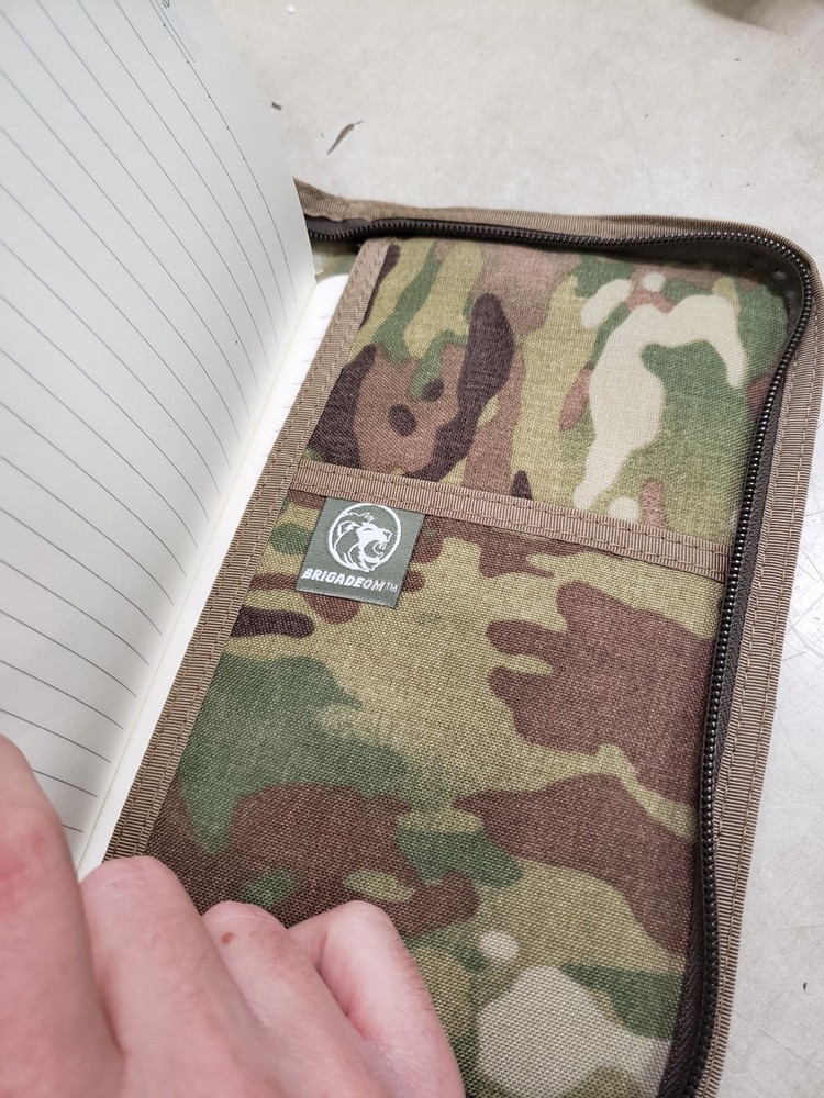 BrigadeQM Field Book Zip Binder - Camo