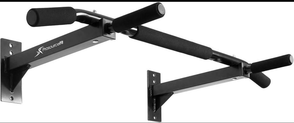 ProsourceFit Wall-Mounted Pull-Up / Chin-Up Bar, Heavy Duty 300 lb. Capacity,