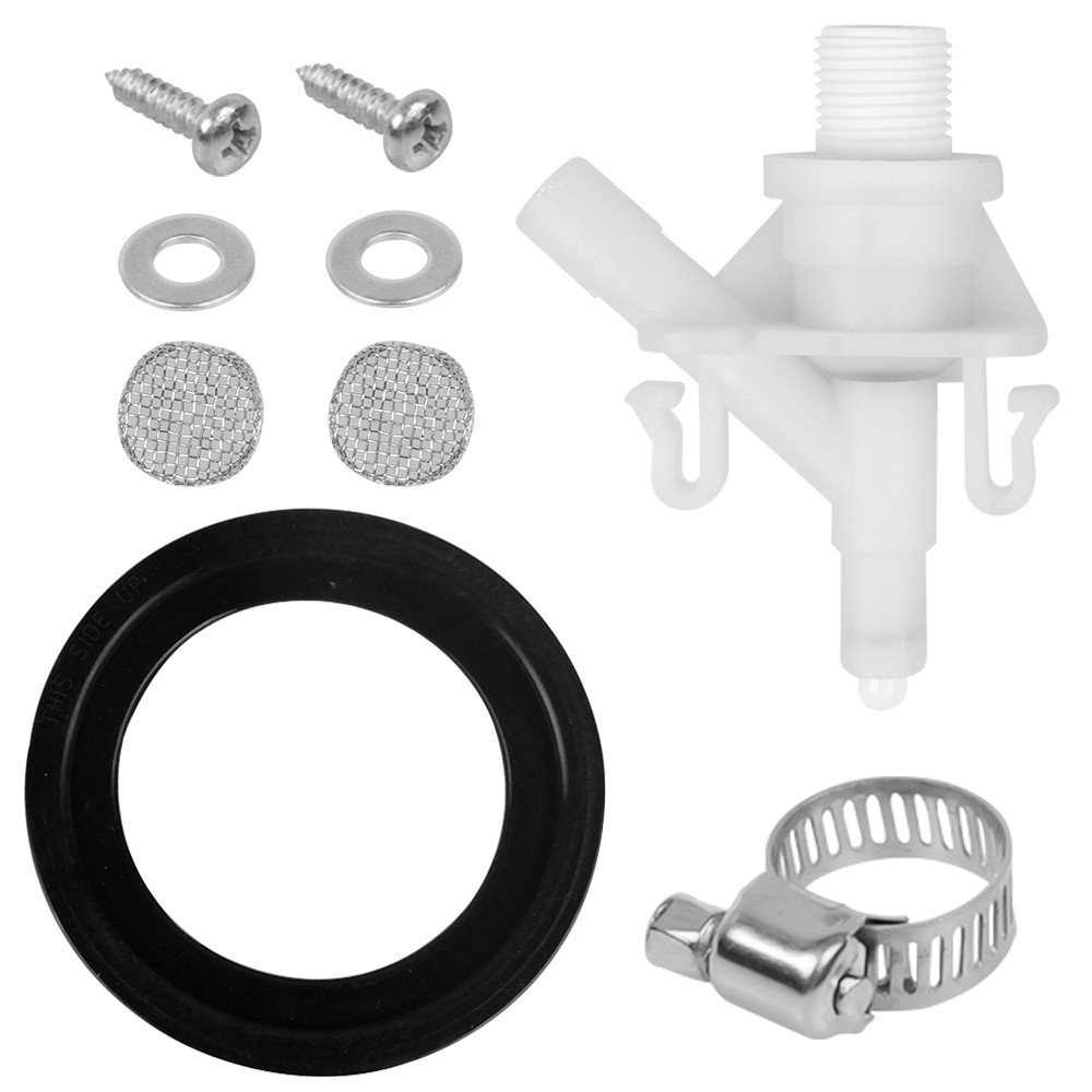 4x Plastic Water Valve Kit For Dometic 300 310 320 Series RV Toilet Repair Flush