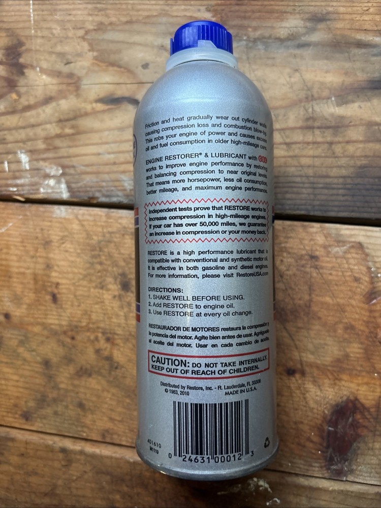 Restore Engine Restorer & Lubricant 6 Cylinder Formula