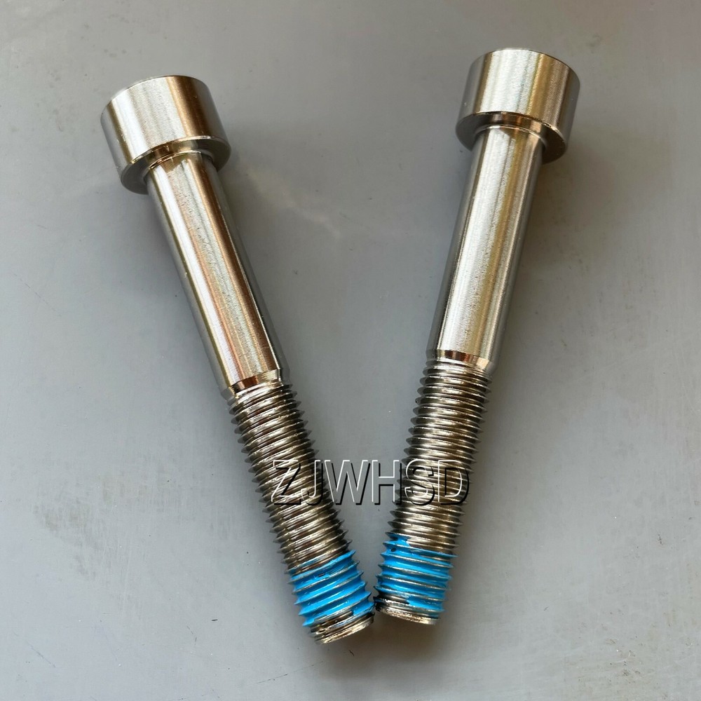 2pcs M9 x 1.25 x 60 Ti Titanium Screw Bolt Allen Hex Socket Cap Head +ThreadLock