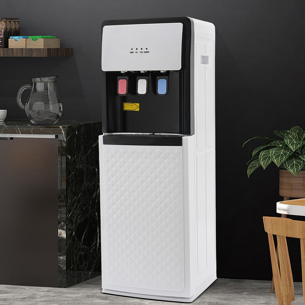 Water Dispenser Bottom Loading Water Cooler for 5 Gal Bottles w/Indicator Lights