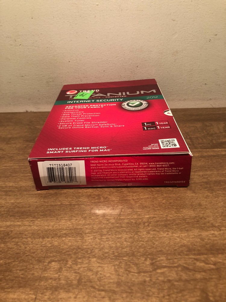 Trend Micro Titanium Internet Security 2012 for PC Mac