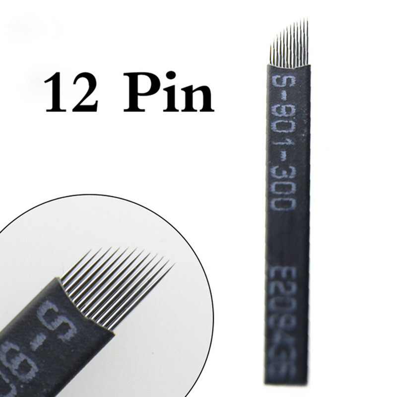 12F Pins Microblading Tebori Blade Needles Tattoo needle Permanent Makeup Needle