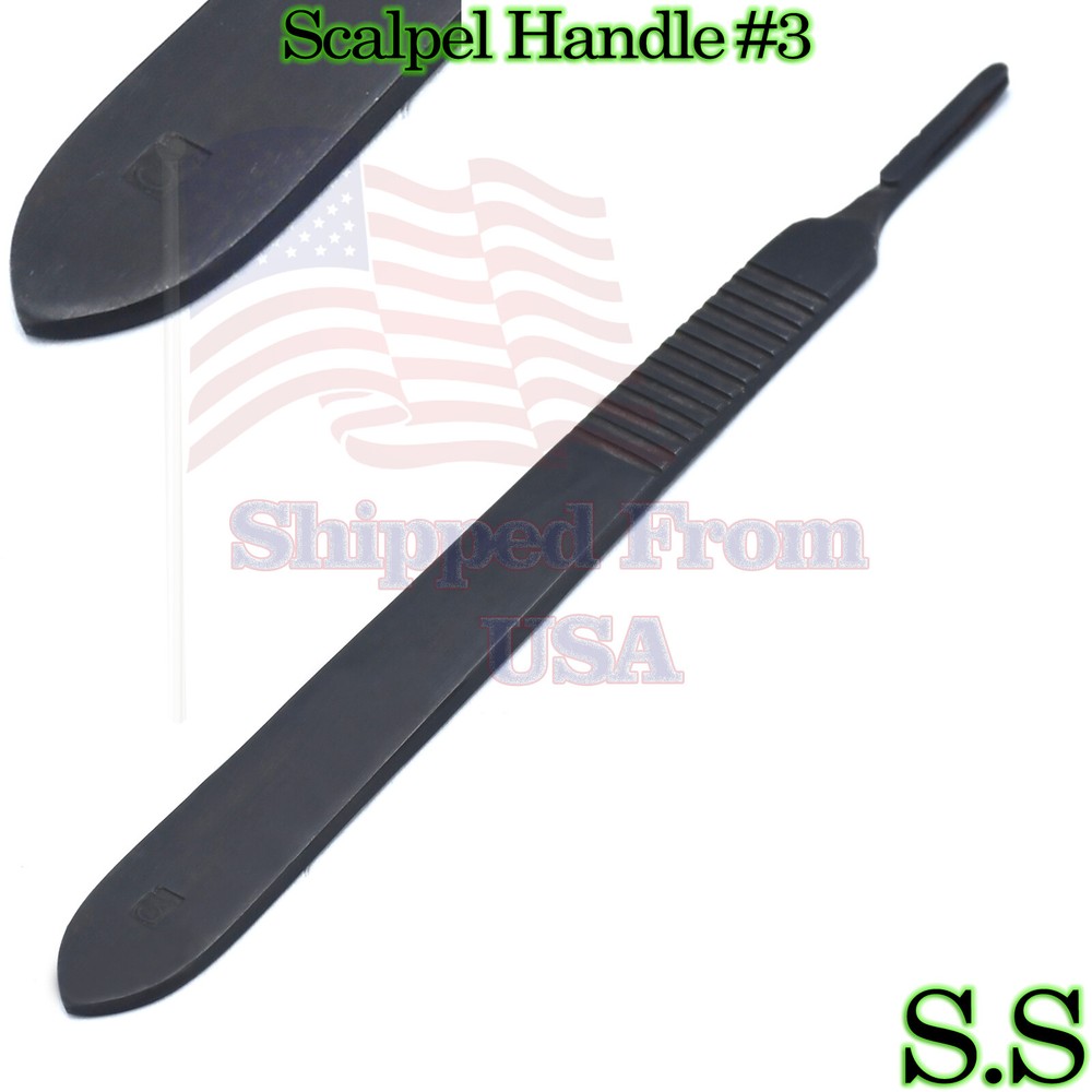 Scalpel Handle #3 Full Black Surgical Instruments