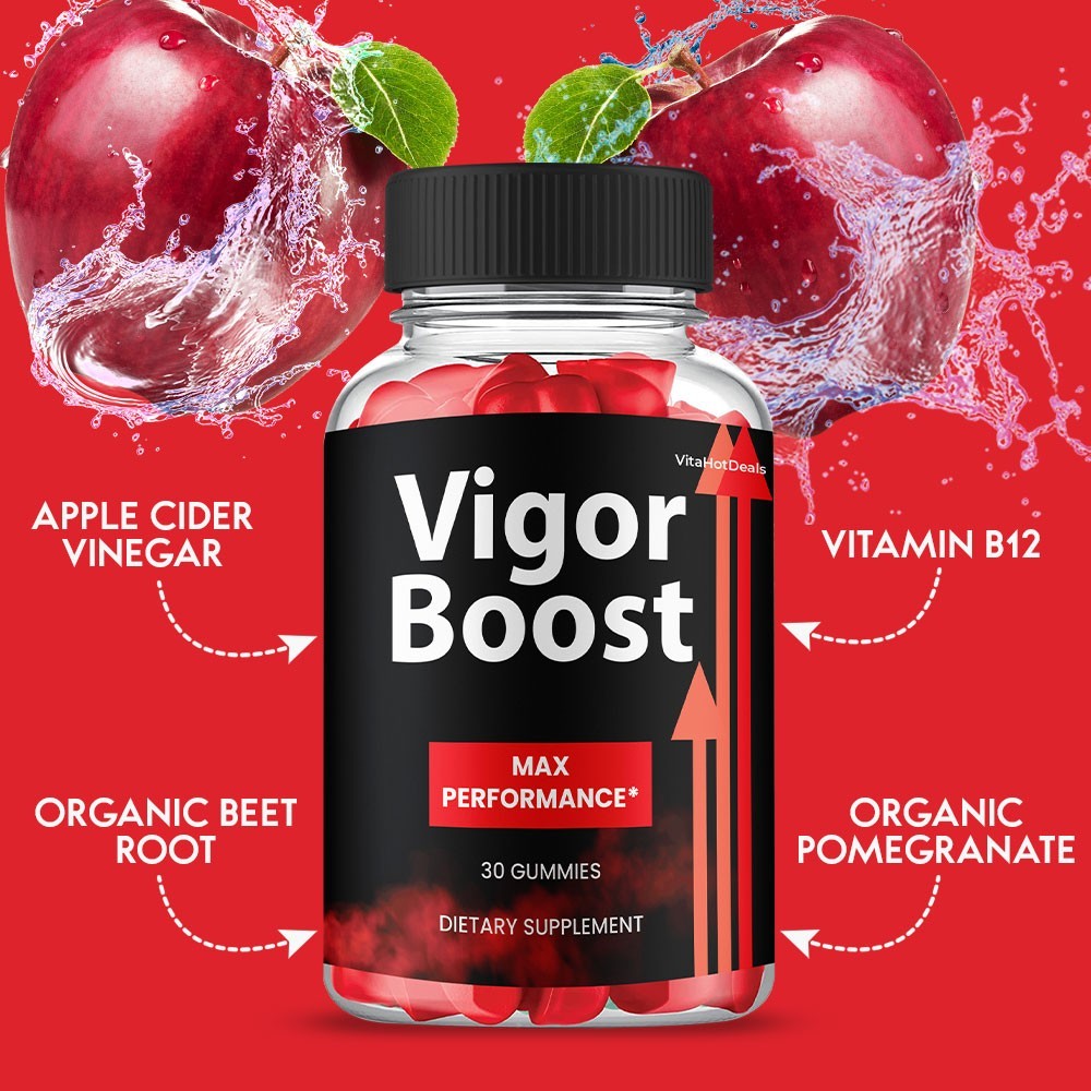Vigor Boost Gummies, Max Strength Formula, VigorBoost Supplement (1 pack)