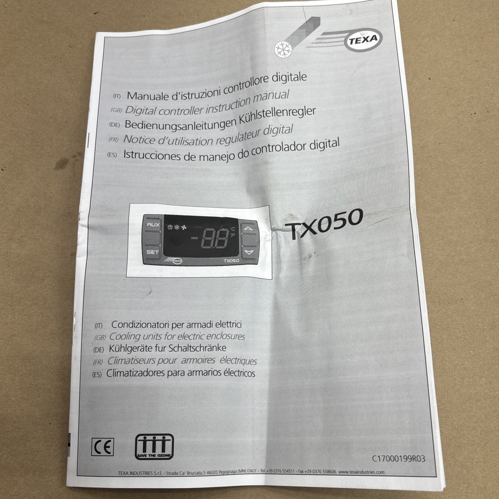 TEXA TX050 Digital Thermostat Controller - Accurate Temperature Management