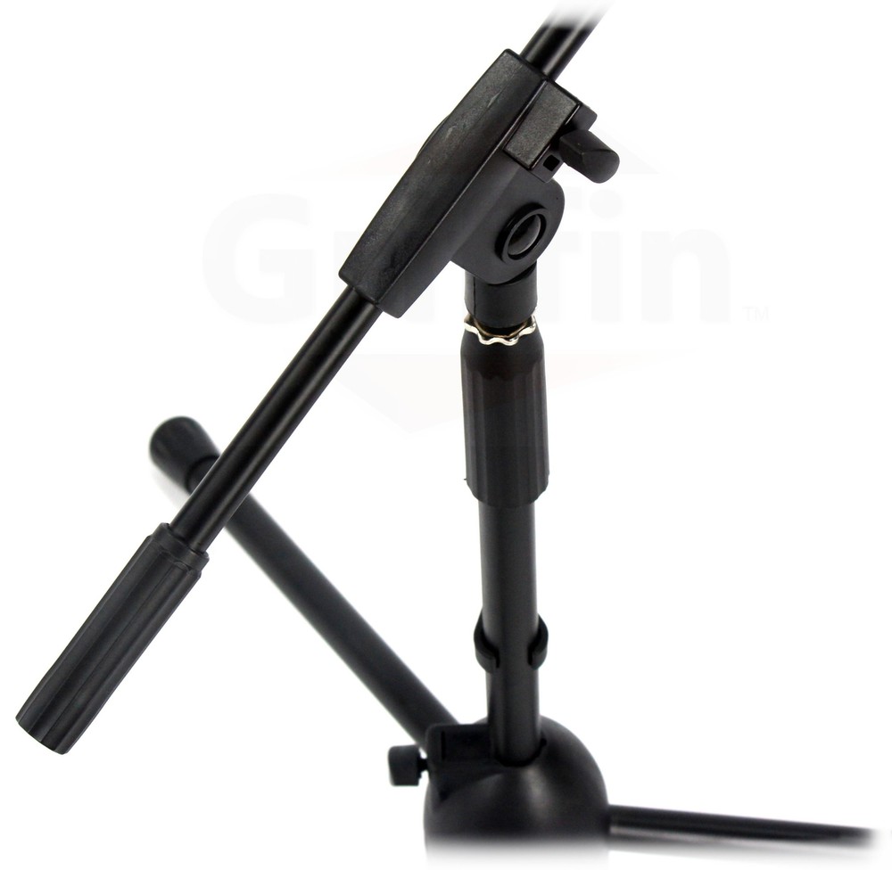 (2-PACK) Short Height Microphone Stand | GRIFFIN Small Studio Recording Holder