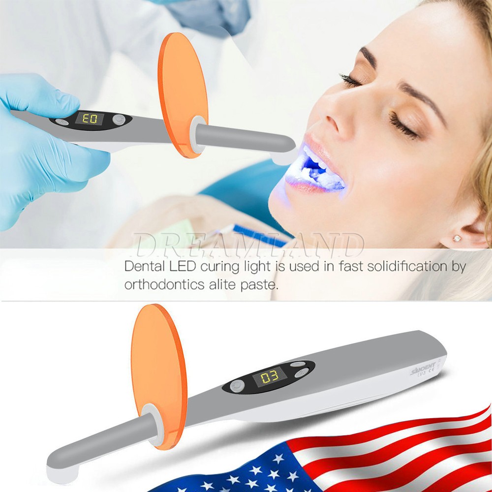 Dental Wireless Curing Light 3 Second Resin Cure LED Lamp