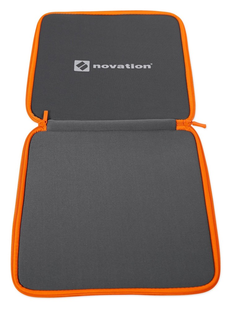 Compact Grey Orange Zip Case for Novation Launchpad S Launch Control XL
