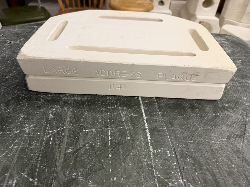 VINTAGE BOOTHE CERAMIC MOLD #1141 LARGE ADDRESS FRAME