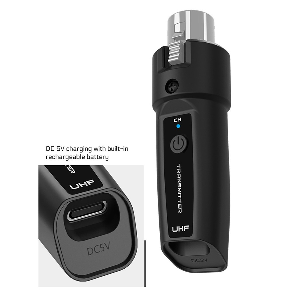 Audio Transmitter&Receiver UHF XLR Adapter For Mic/Mixing Console/Instruments