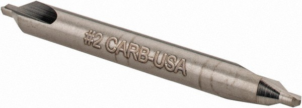 Hertel #2 Plain Cut 60? Incl Angle Solid Carbide Combo Drill & Countersink 3/...