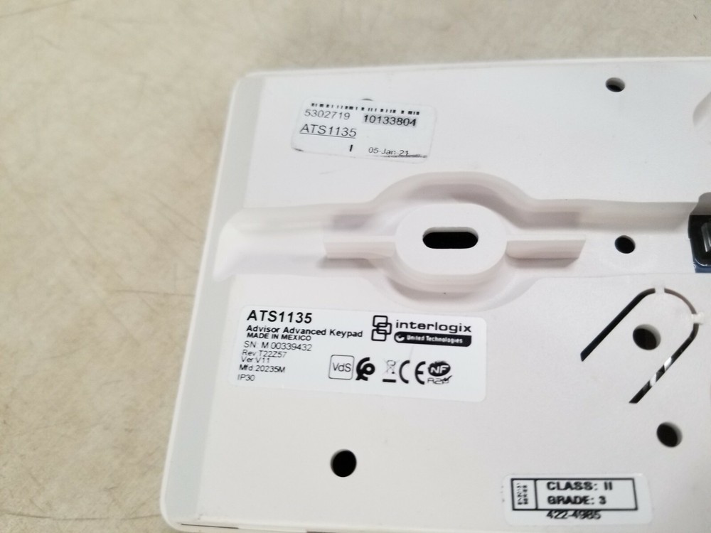 Interlogix Advisor Advanced Keypad ATS1135 - KEYPAD ONLY