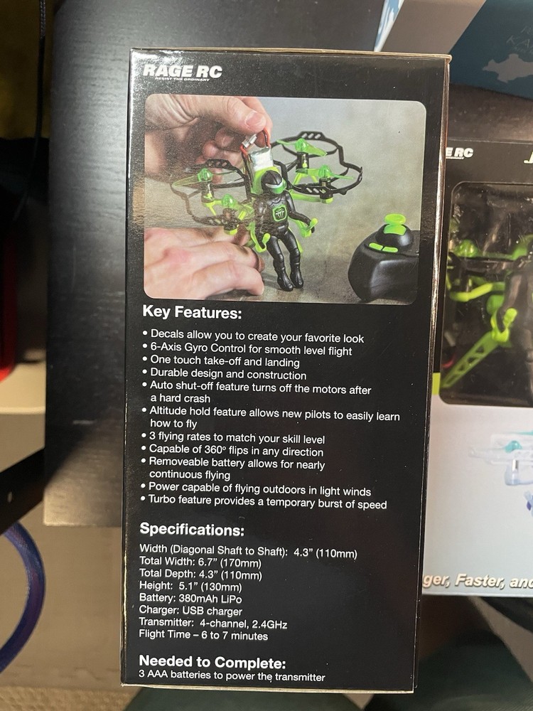 Rage RC 4520 Jetpack Commander XL RTF - Black