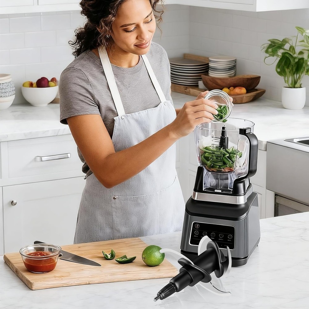 4-Blade Replacement for Ninja Blender 64oz(8Cup)72oz(9Cup) Food Processor Bowl,
