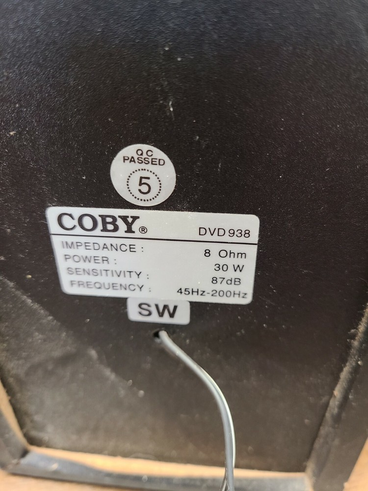 Coby DVD938 Passive Subwoofer