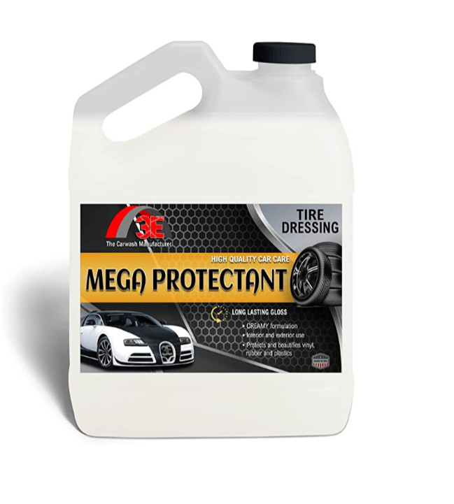 Mega Protectant Sprayable Tire Coating & Dressing Silicon-Based Formula 1 Gallon