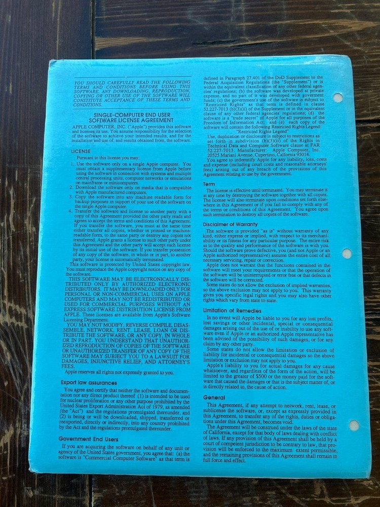 Apple MPW C Language Version 1.0 Manual APDA Vintage Developer Docs