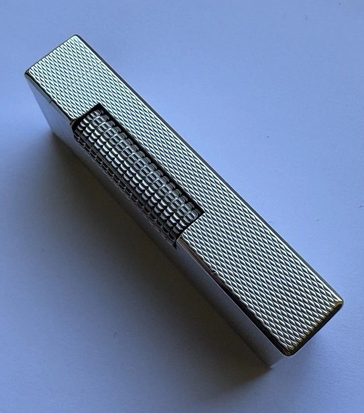 Dunhill Silver ‘Barley’ Rollagas Lighter- Fully Overhauled