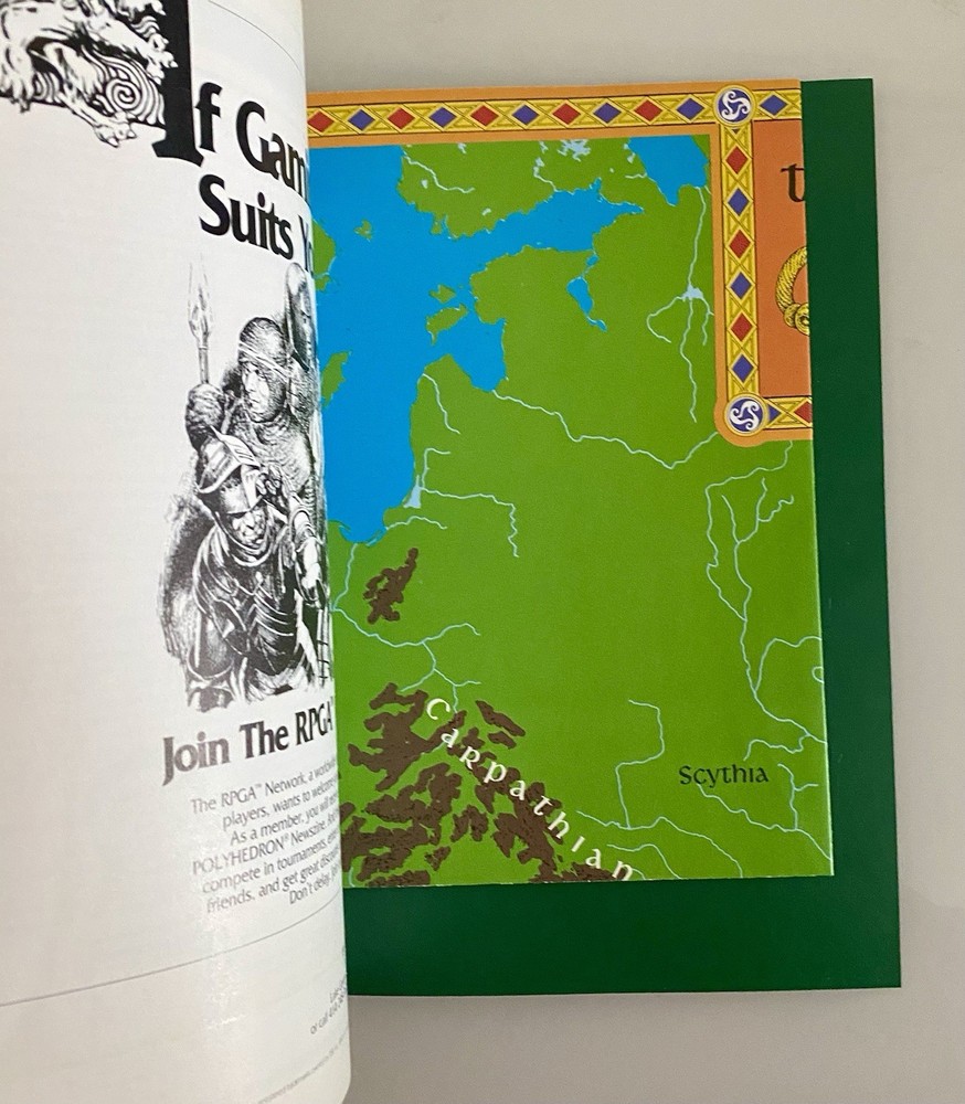 AD&D 2nd Ed Historical Reference: Celts Campaign Sourcebook #9376; W/ Map