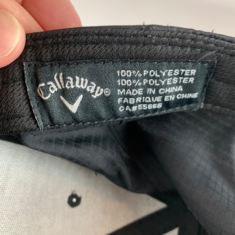 Callaway Golf Mens Black Strapback Adjustable Hat