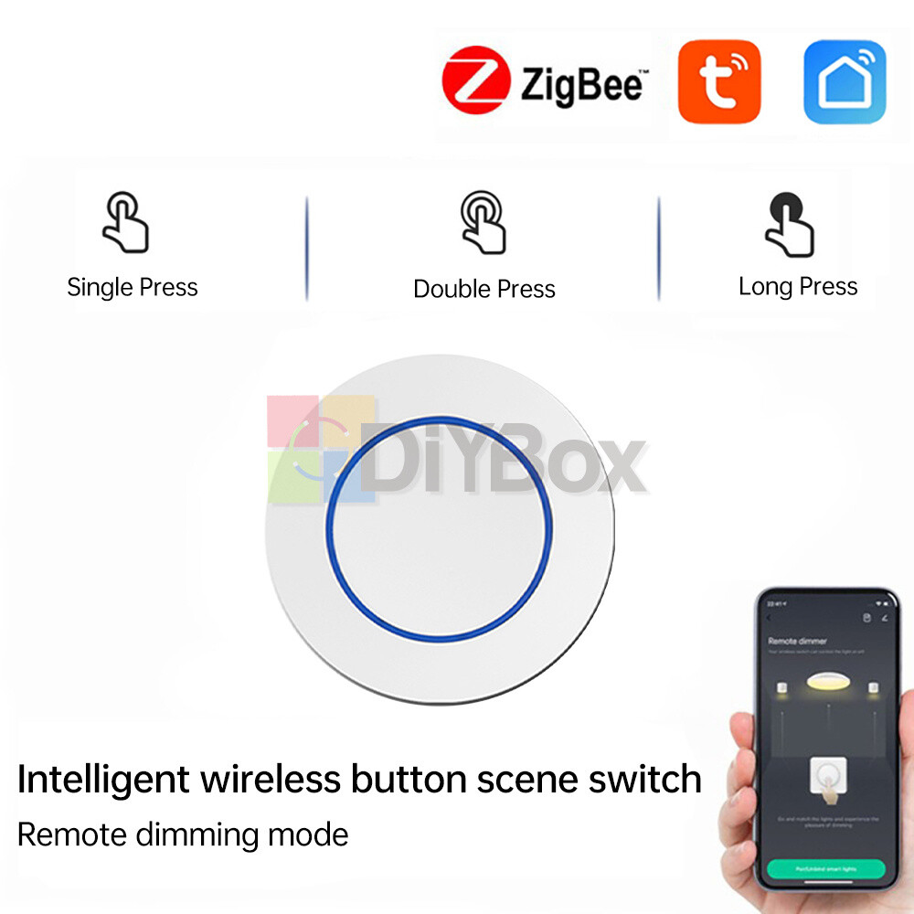 Tuya Zigbee Button Wireless Smart Scene Switch Electrical Automation Controller