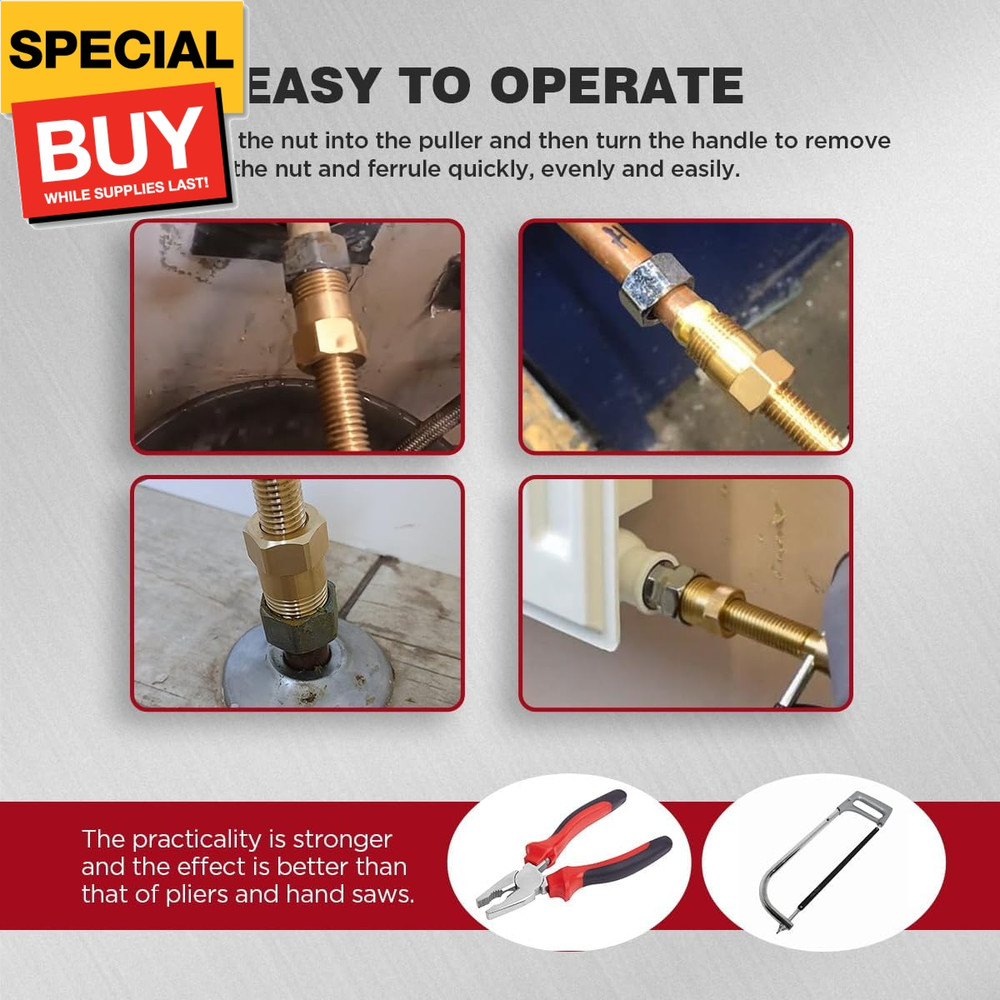 Compression Sleeve Puller Tool, Upgraded Hexagonal Head Design, Ferrule Puller P