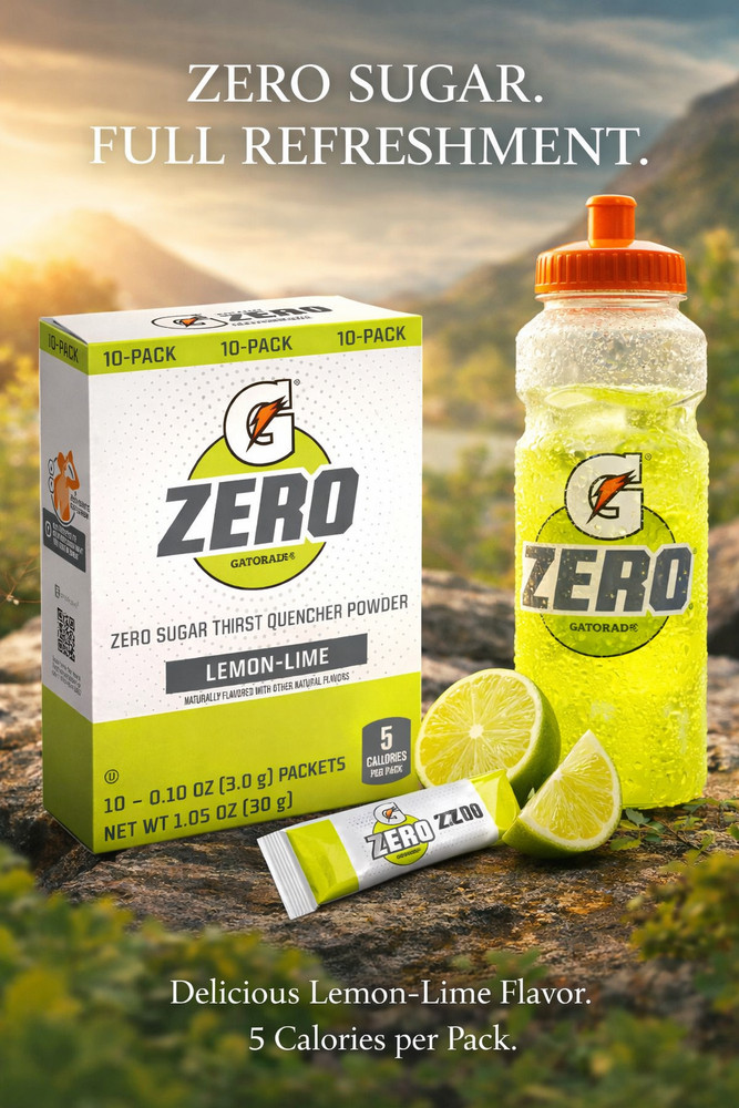 Gatorade Zero Lemon Lime Singles Drink Mix