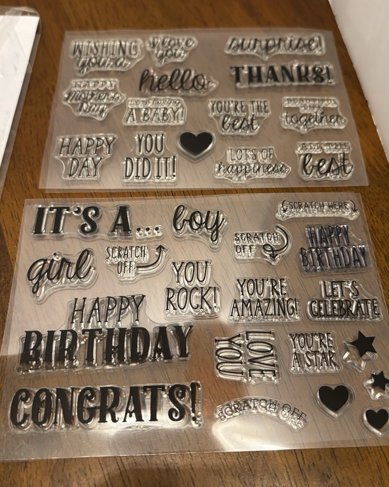 Diamond Press Celebration, Scratch Off Kit Stamp, And Die Set ￼