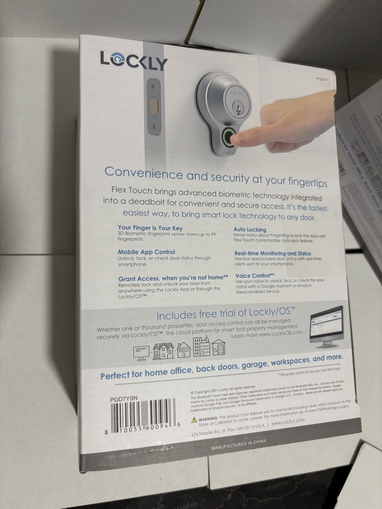 BRAND NEW LOCKLY FLEX TOUCH DEADBOLD!