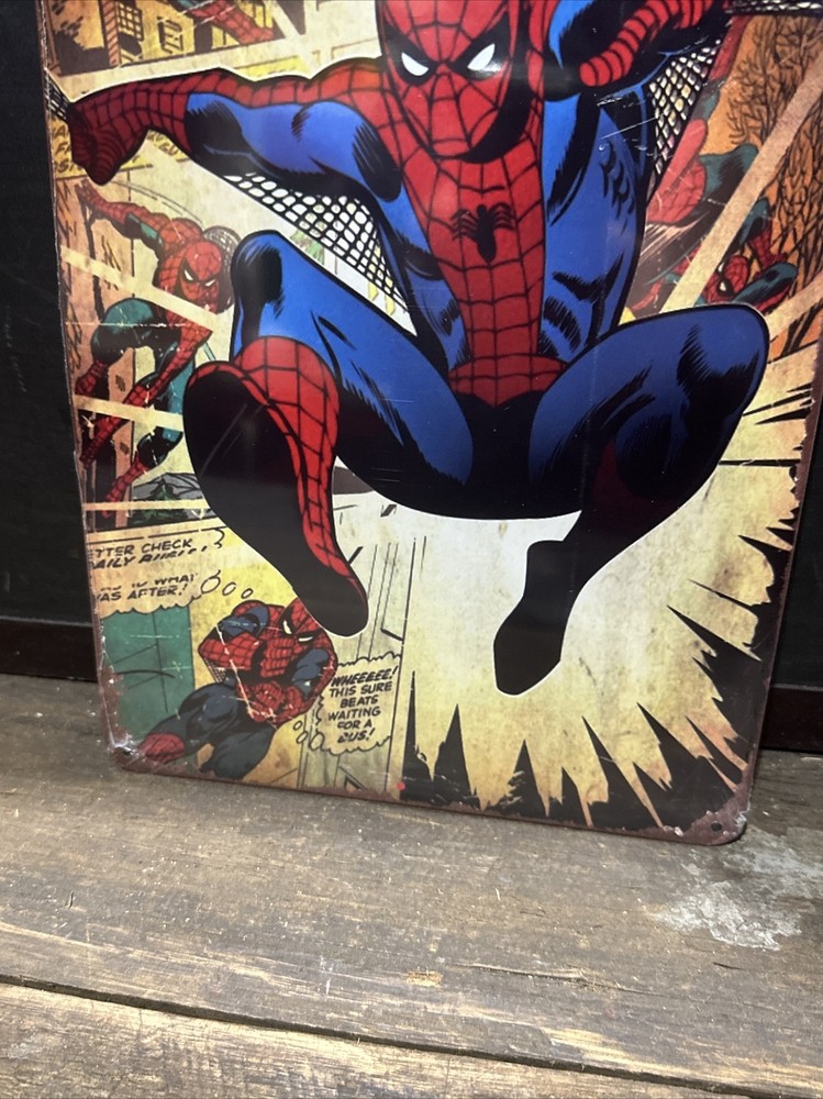Spider-Man Small Repro Tin Sign
