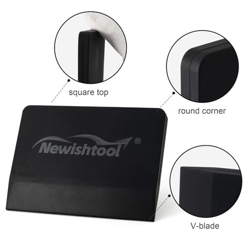 Soft Silicone Squeegee, 2 PCS Small PPF Squeegee for Vinyl, Window Tint Black