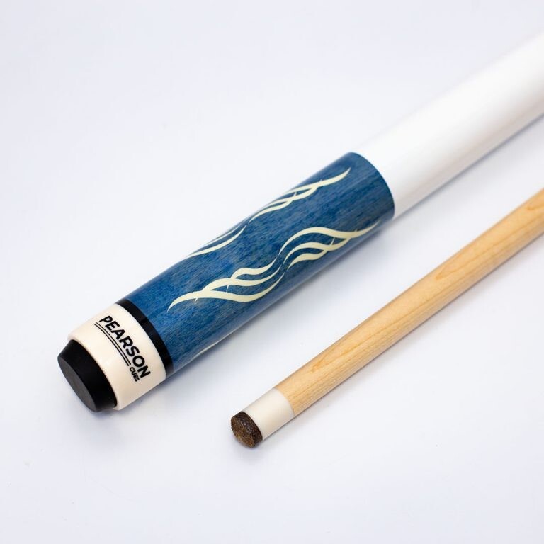 Pearson® PK 58 Pool Cue Blue with White Handle