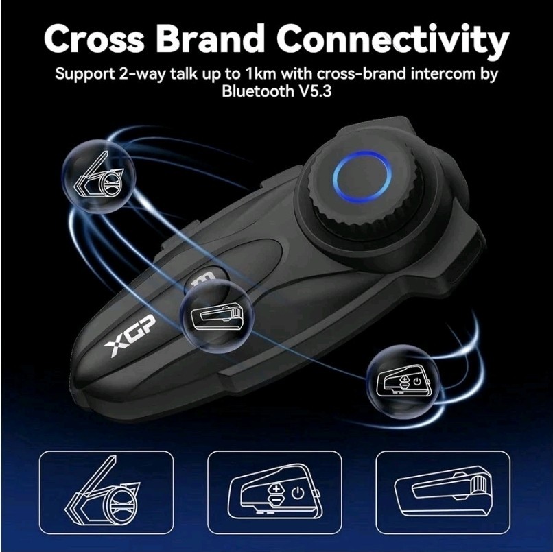 XGP X10 10 Riders Group Mesh Motorcycle Intercom