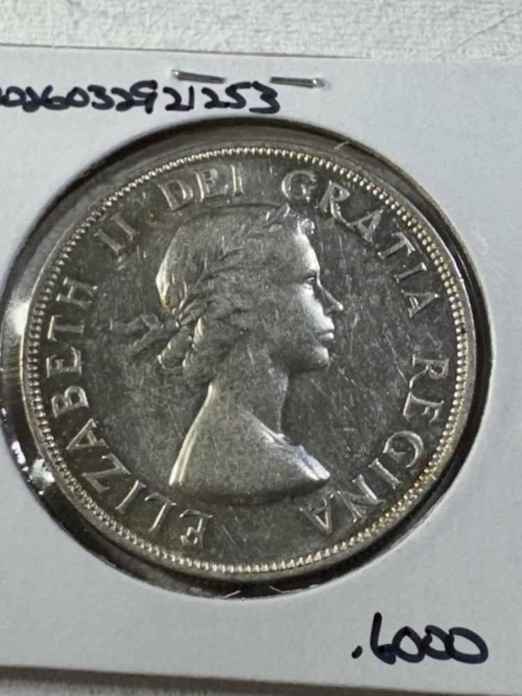 1953 Canada $1 Silver Coin Cleaned