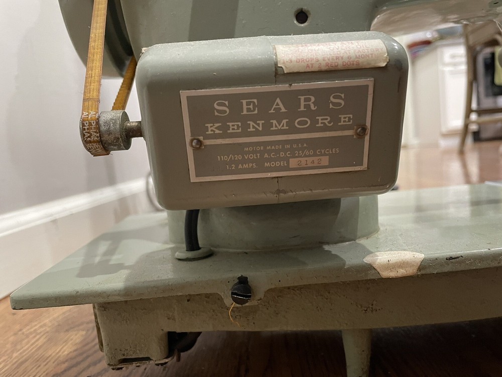 Vintage Sears Kenmore Sewing Machine Model 2142 *Untested/No power cord*