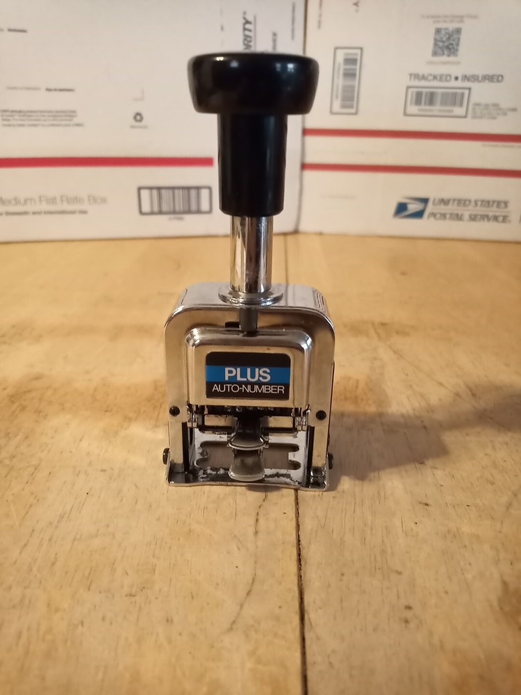 Plus Model A 6-wheel 8 Action Automatic Numbering Machine