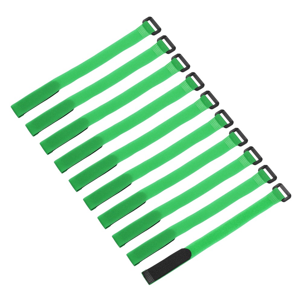 10Pcs Battery Tie Down Straps, 0.8x12" Green Nylon Hold Loop Strap