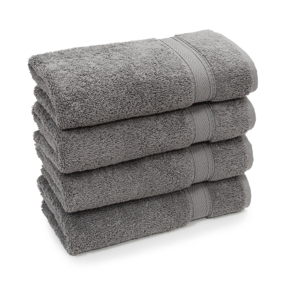 Linum Home Textiles SN96-4HT Bath Towel, Dark Grey