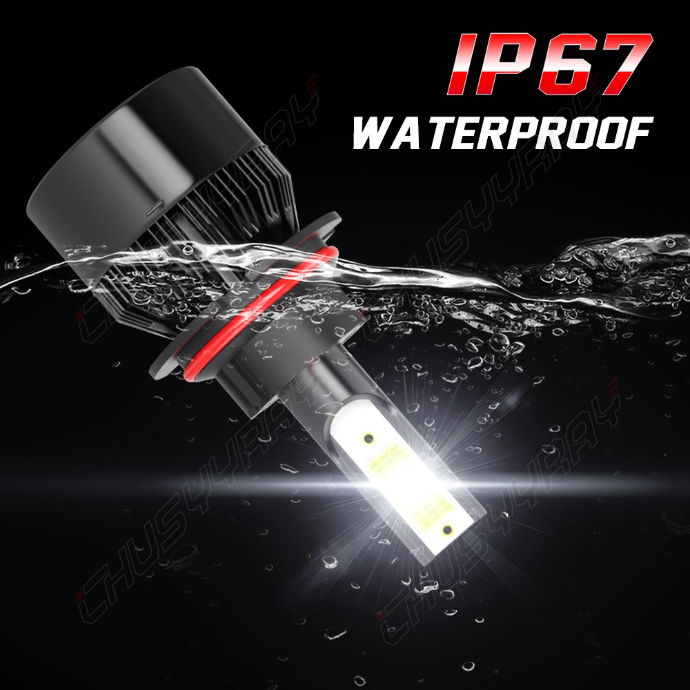 For 1999-2004 Ford Mustang LED Headlight Bulbs High Low Beam Combo Kit 6000K