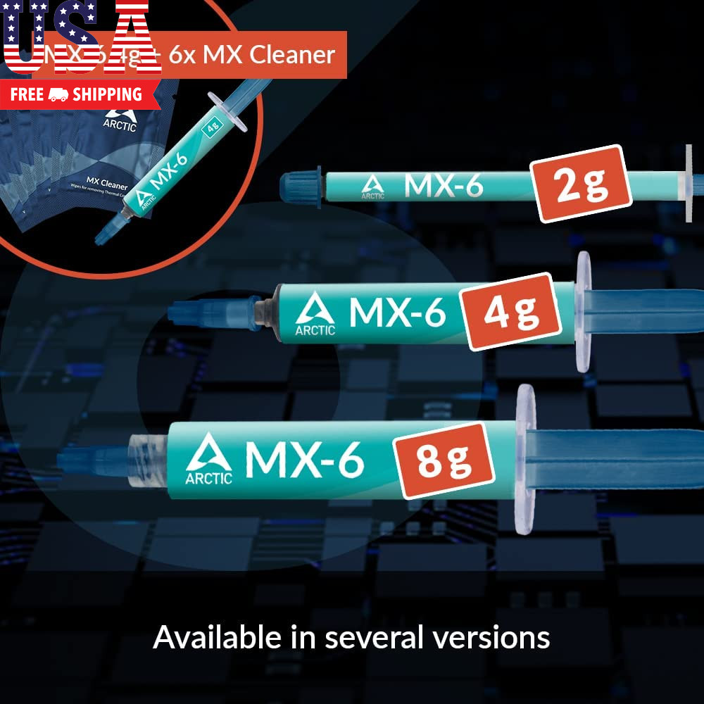 MX-6 (4 G) - Ultimate Performance Thermal Paste for CPU, Consoles, Graphics Card