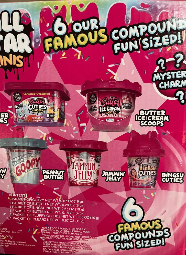 Play Compound Kings All Star 6 Minis Set Fun Sized Scented includes Charm