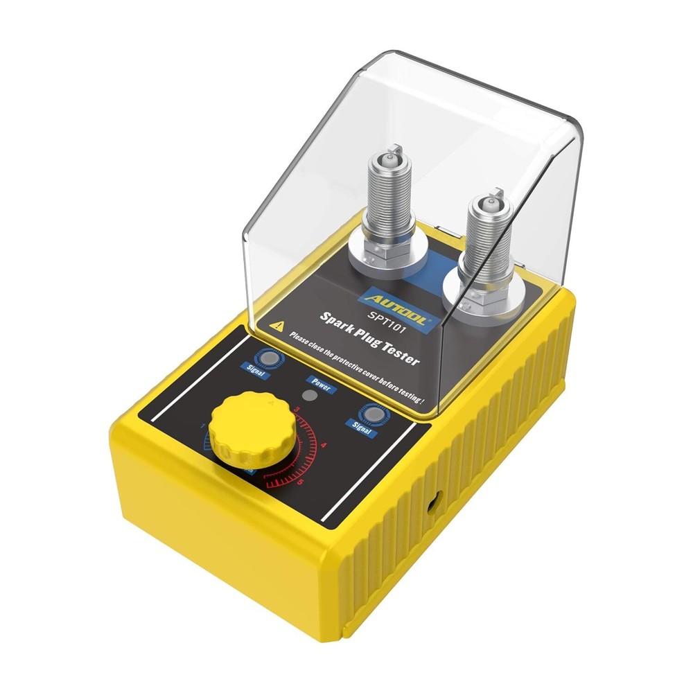 SPT101 12V Car Spark Plug Tester Dual Hole Ignition Analyzer Diagnostic Tool