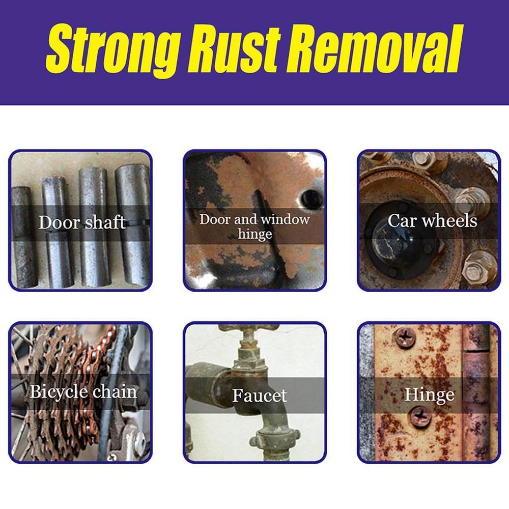 Multi-purpose Car Rust Removal Spray Rust Remover Rust Inhibitor Derusting US☆☆