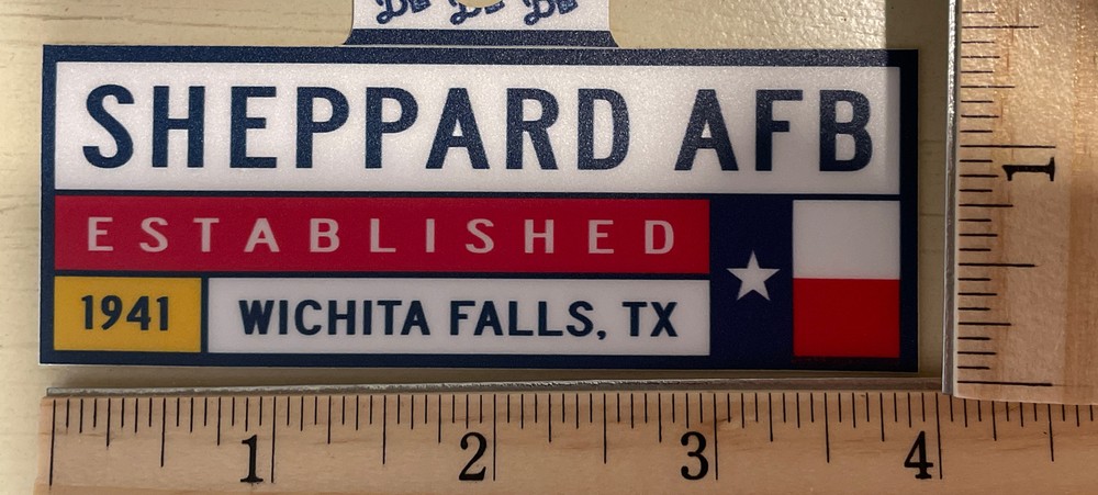 Die Cast Decal - Sheppard AFB, TX - Colored - New