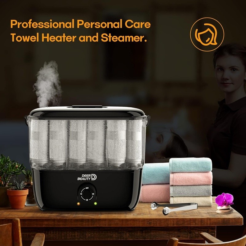 Portable Towel Steamer Facials Manicures Massages Quick Heating Spa Use