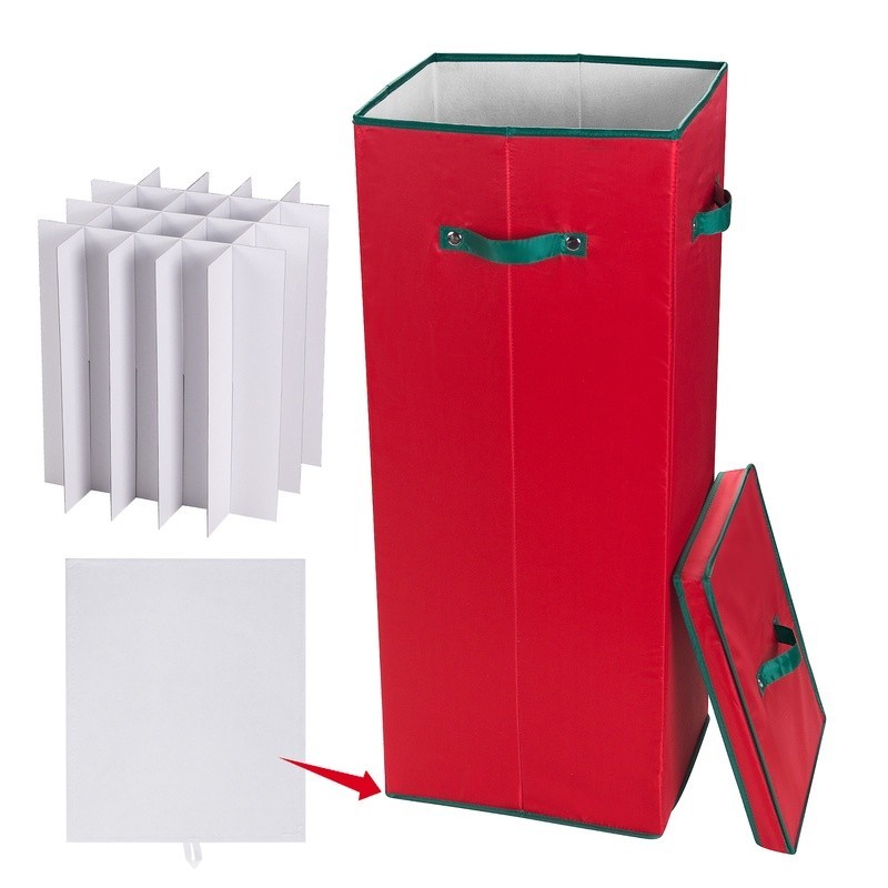 Wrapping Paper Storage Box Organizer Holds 20 Rolls Vertical Gift Wrap Container
