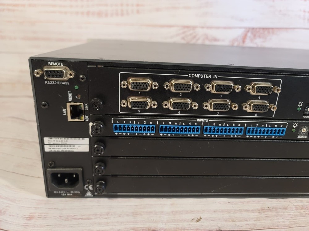 Extron SMX Series Multi-Matrix Switcher Input/Output