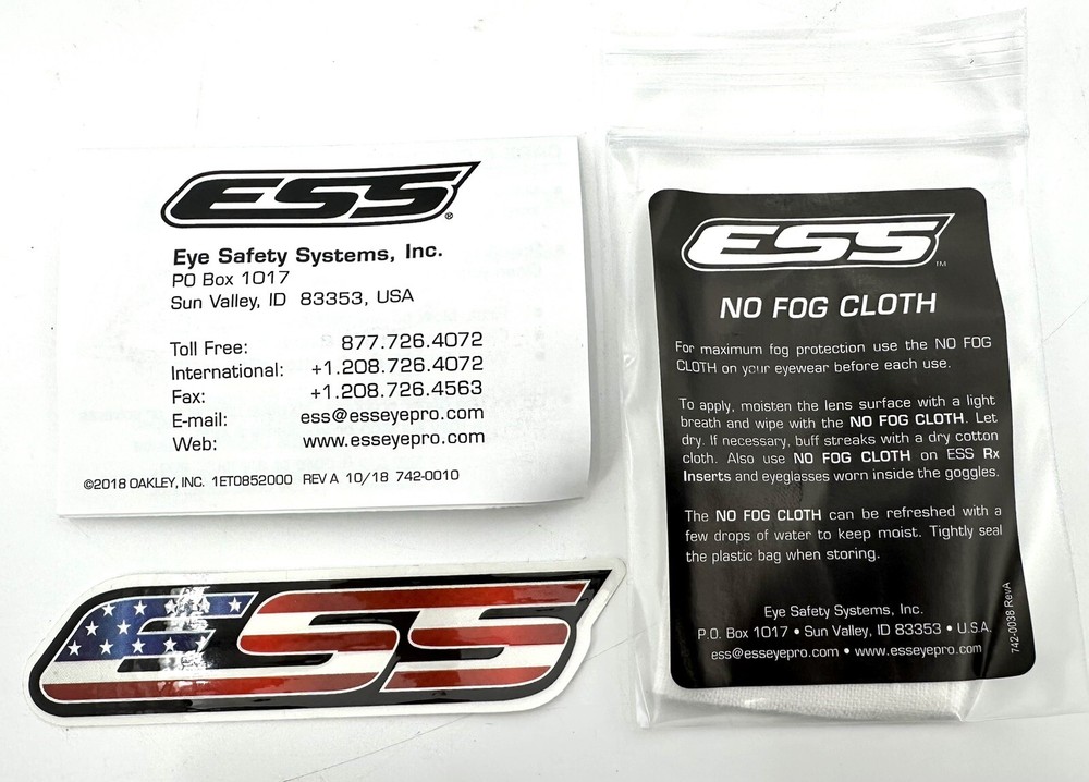 ESS Ice 2X Eyeshield 740-0003